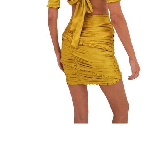 For The Love & Lemons Ruffle Alia Mini Skirt Size Small - Picture 4 of 16